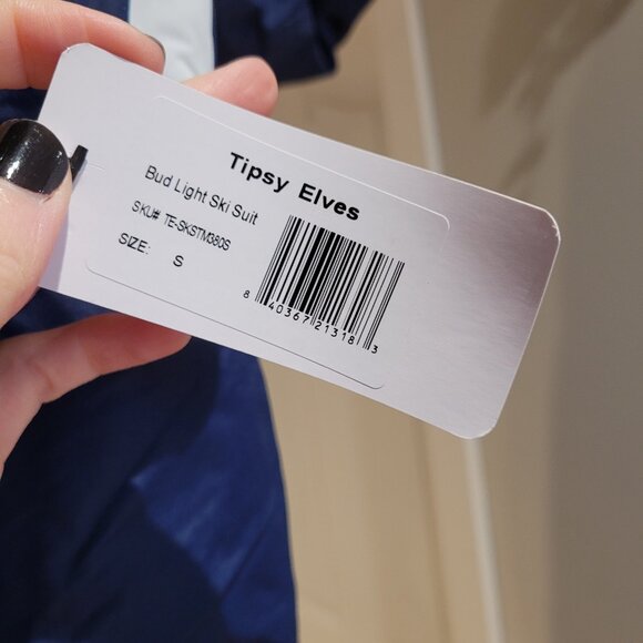 NWT - Bud Light Snow Suit / Ski Suit - Tipsy Elves - size S - Picture 3 of 6